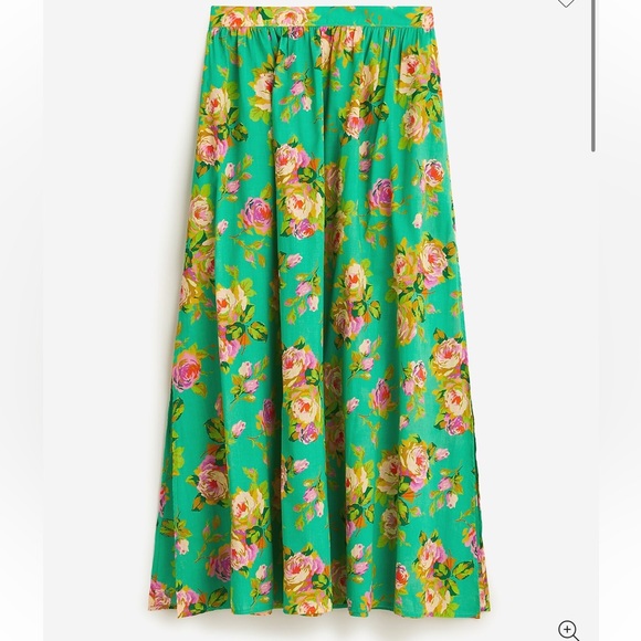 J. Crew Dresses & Skirts - J. Crew Floral Sheer cotton voile skirt in rose garden Maxi Skirt
